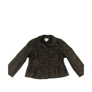 Charles Gray London Animal Print Short Jacket Sz M